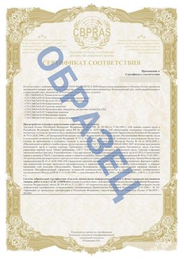 Образец Приложение к СТО 01.064.00220722.2-2020 Таганрог Сертификат СТО 01.064.00220722.2-2020 